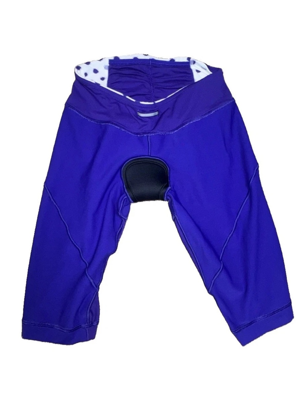 Lululemon Size 4 Presta Padded Short Bruised Berry High Noon Dot White Cycling - Picture 4 of 9